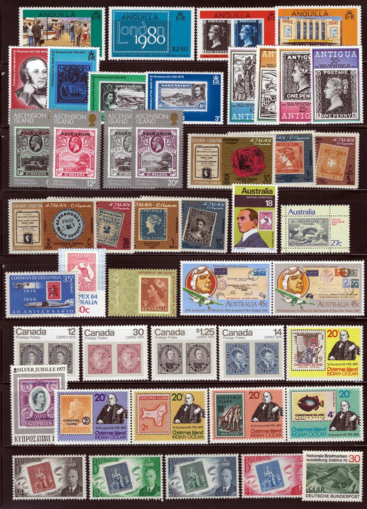 Stamps on Stamps MNH Topical Stamp Collection 3 Pages ZAYIX 0525L0025