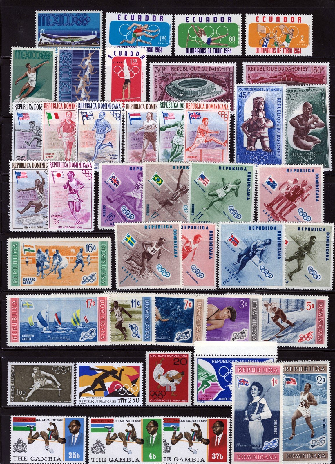 Summer Olympic Games MNH Topical Stamp Collection on 6 Pages ZAYIX 0525L0031