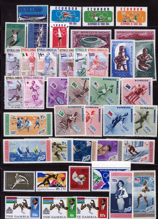 Summer Olympic Games MNH Topical Stamp Collection on 6 Pages ZAYIX 0525L0031