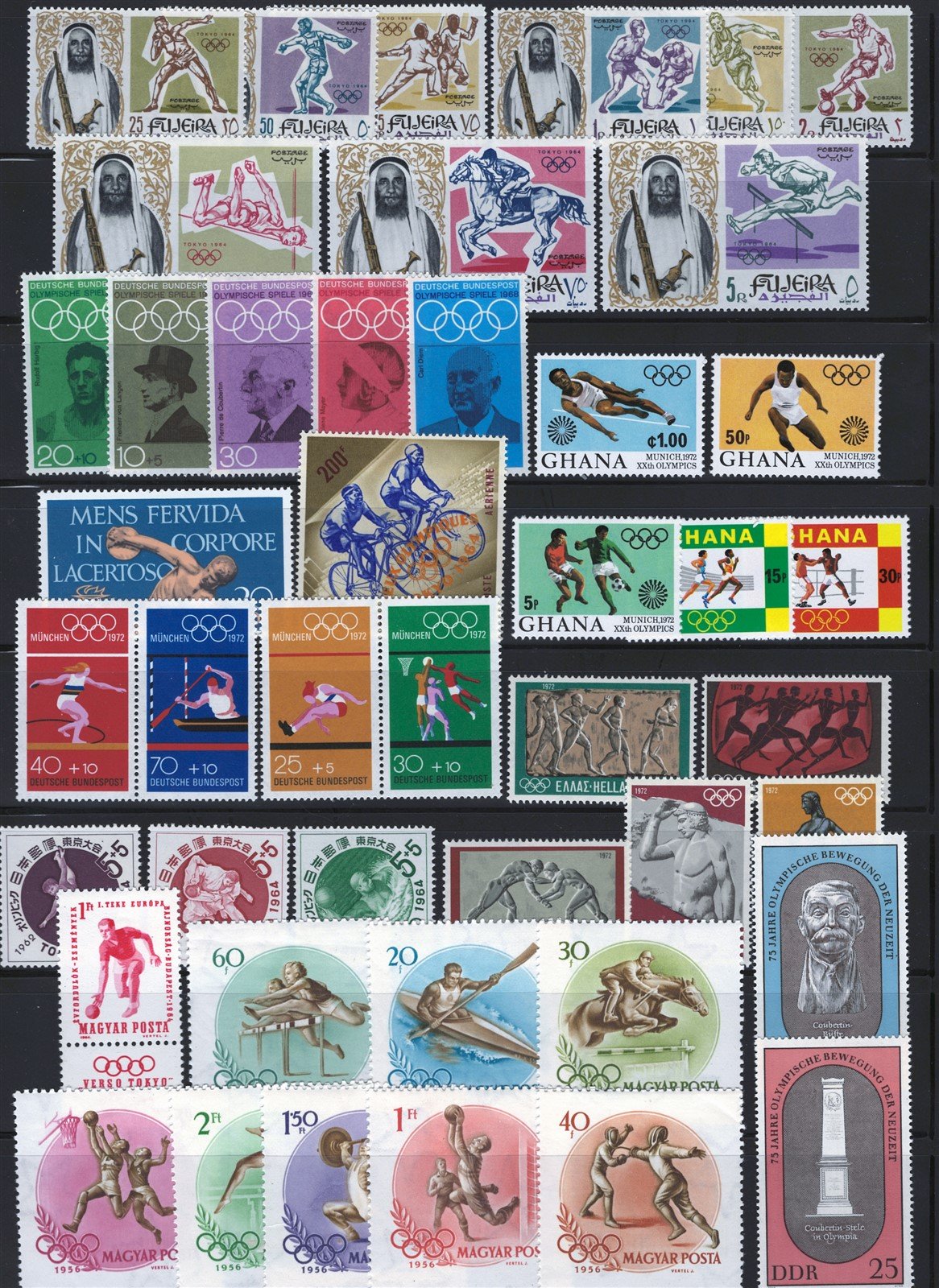 Summer Olympic Games MNH Topical Stamp Collection on 6 Pages ZAYIX 0525L0031
