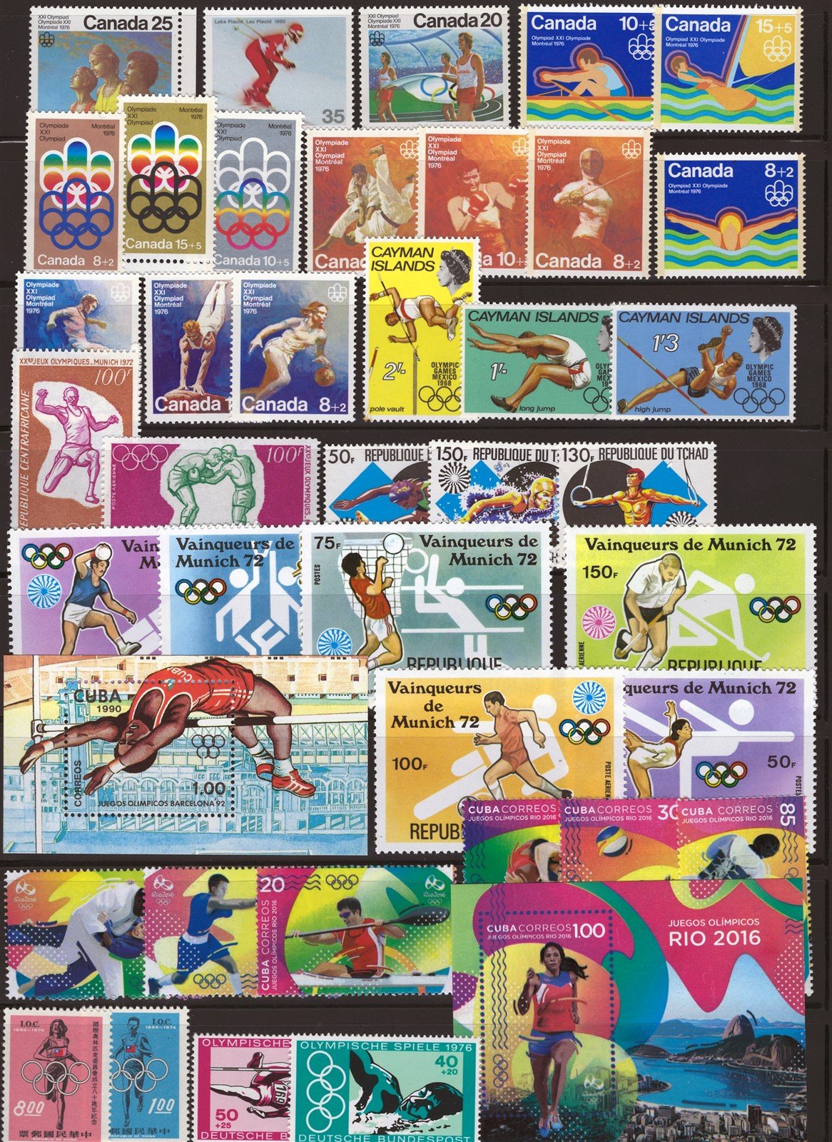 Summer Olympic Games MNH Topical Stamp Collection on 6 Pages ZAYIX 0525L0031