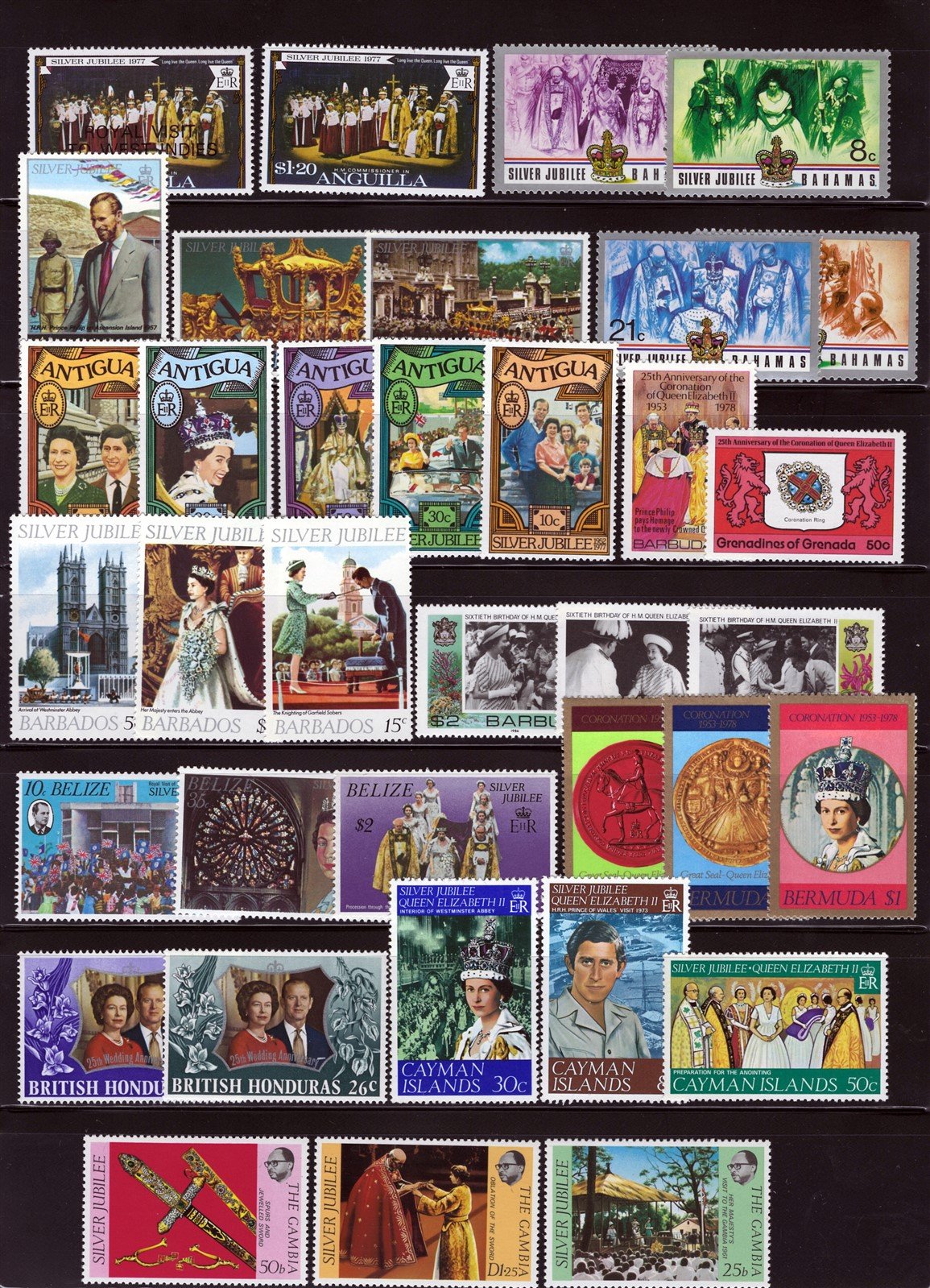 Queen Elizabeth II & Queen Mother MNH Topical Stamp Collection ZAYIX 0525L0034