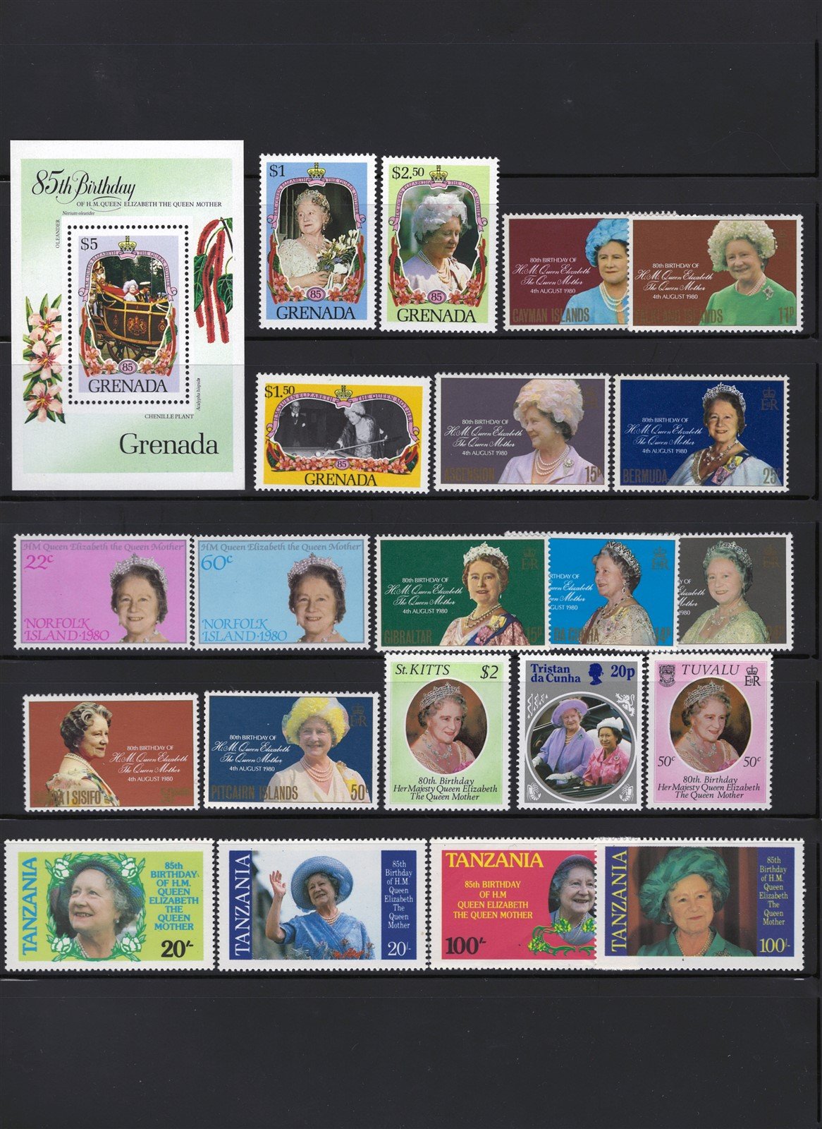 Queen Elizabeth II & Queen Mother MNH Topical Stamp Collection ZAYIX 0525L0034