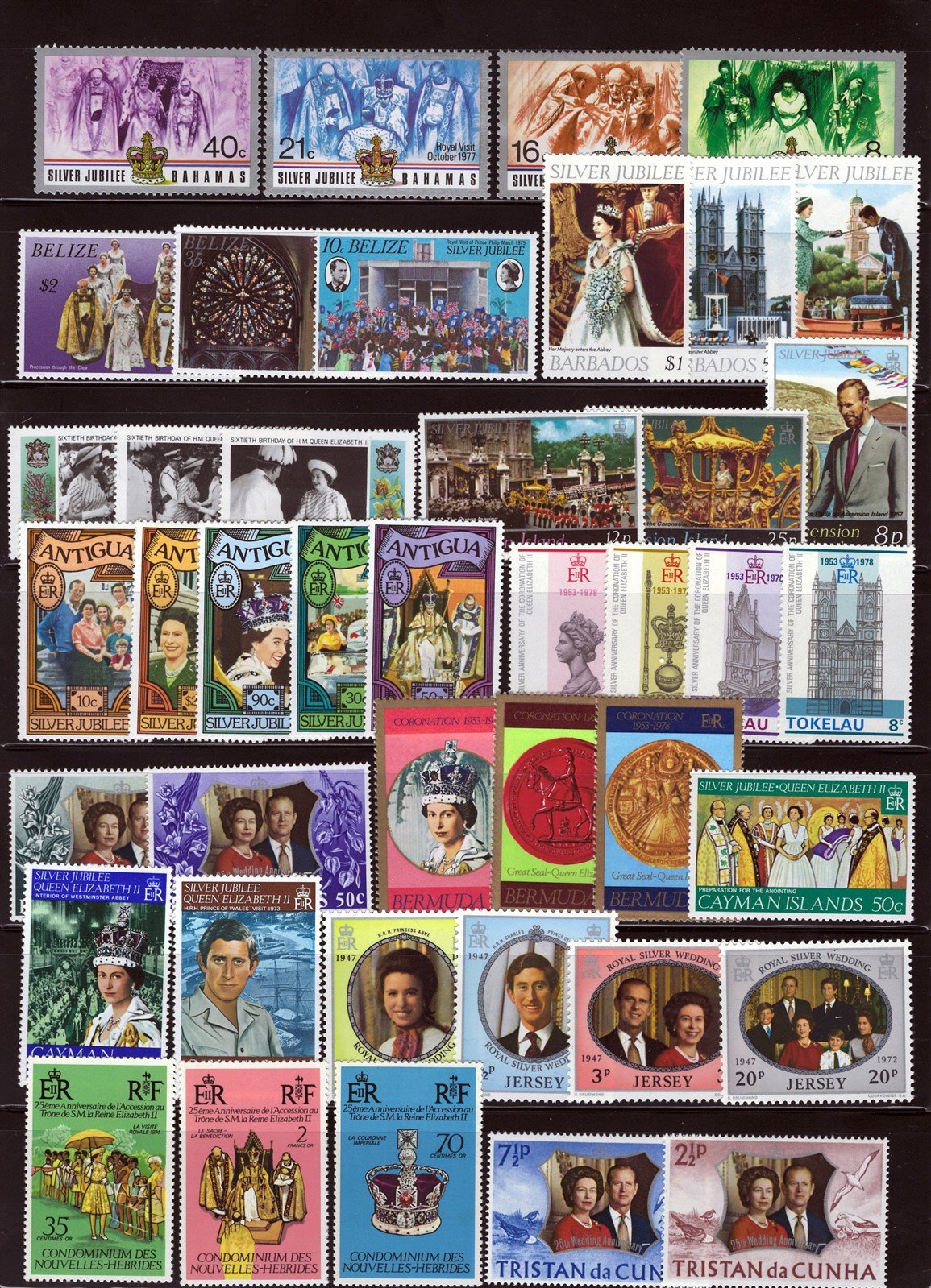 Queen Elizabeth II & Royalty MNH Topical Stamp Collection ZAYIX 0525L0035