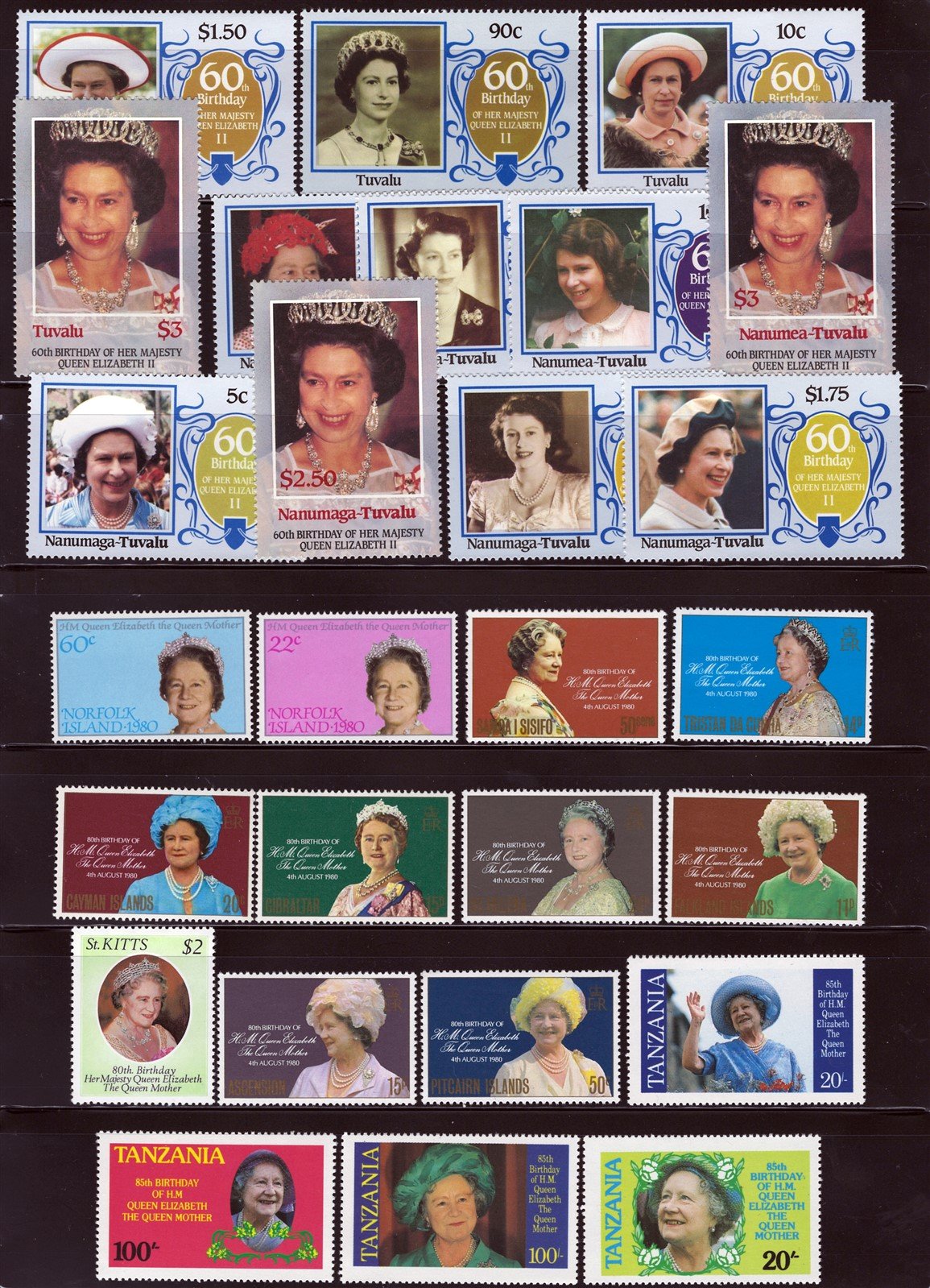 Queen Elizabeth II & Royalty MNH Topical Stamp Collection ZAYIX 0525L0035