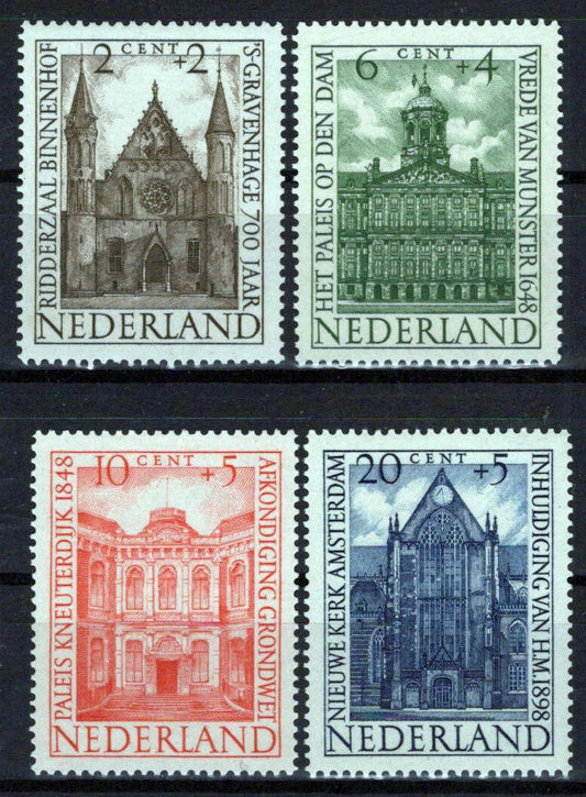 Netherlands B185-B188 MNH Semi-Postal Architecture Zayix Stamps 0225S0251M