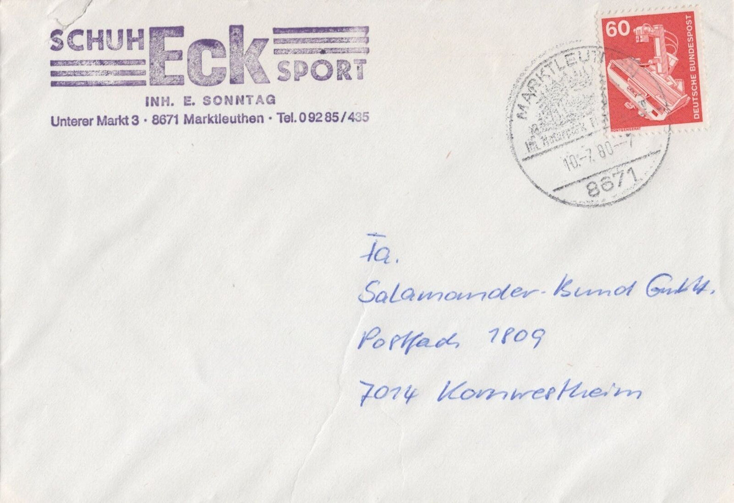 TEN COVERS GERMANY COLLECTION Slogans Advertising Commercial ZAYIX 0524M0129