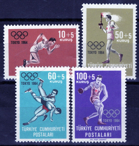 ZAYIX -Turkey B103-B106 MNH Semi-Postal Olympics Sports 081422S71