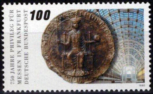 ZAYIX Germany 1596 MNH Coinage Royalty Seal of Frederick II 051023S19