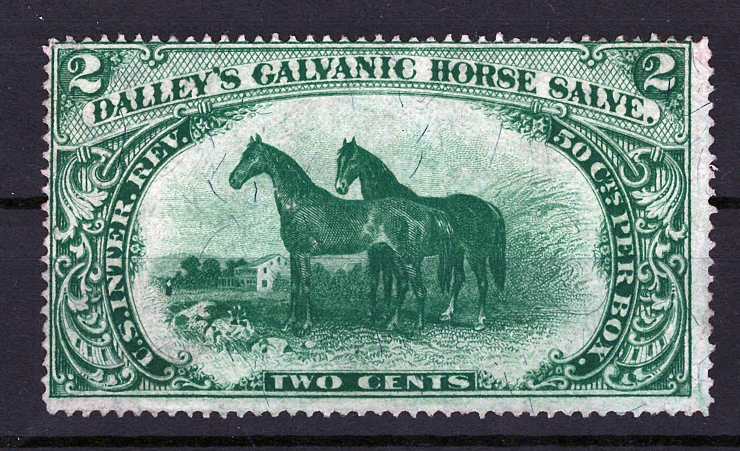 US Revenue Medicine RS73b VF sound Dalley's Galvanic Horse Salve ZAYIX 0625S0288