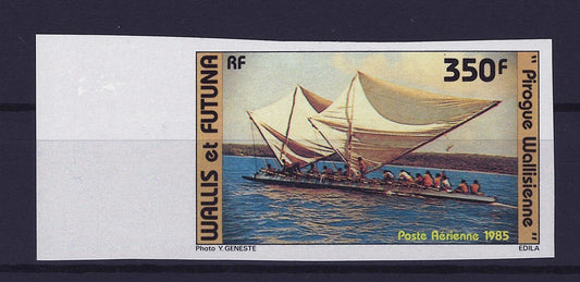 Wallis & Futuna C142 MNH imperforate Pirogue sailboat ZAYIX STAMPS 0625S0294
