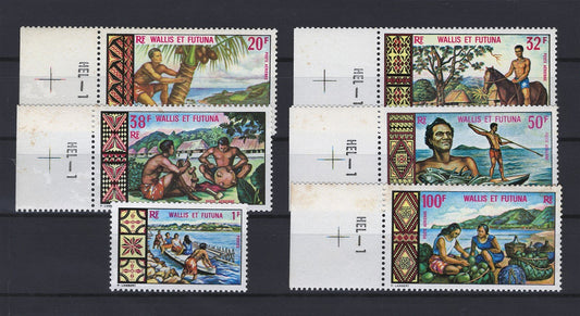Wallis & Futuna 171, C31-C35 MNH Island Culture ZAYIX STAMPS 0625S0320