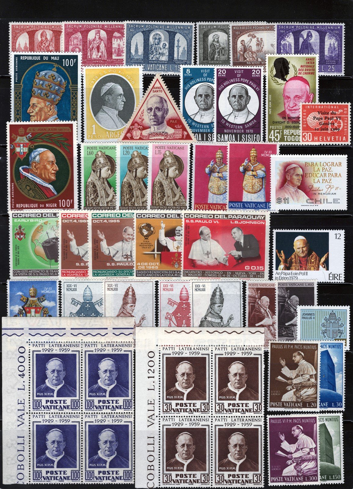 Popes, Religious Figures Catholicism Mint Stamp Collection ZAYIX 0625L0006