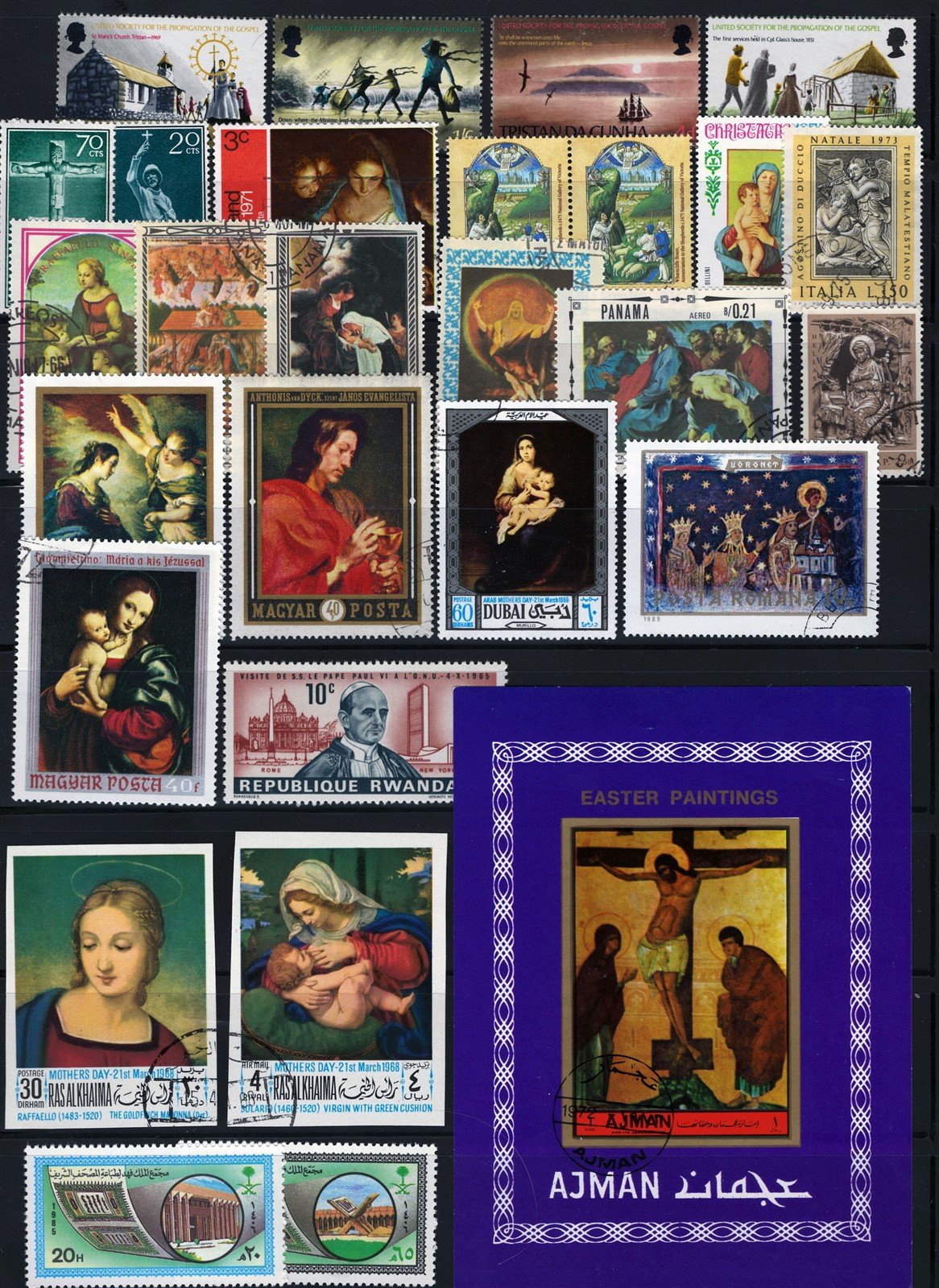 World Religions, Churches, Mosques Mint/Used Stamp Collection ZAYIX 0625L0008
