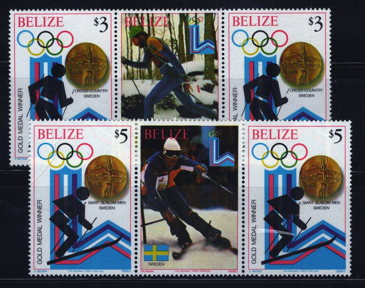 ZAYIX Belize 503-510 MNH Sports Olympics Speed Skating Ice Hockey 082322S246