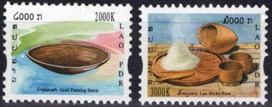 Laos 1663-1664 MNH Gold Panning