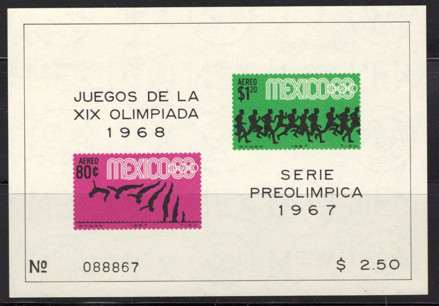 Mexico 983a-85a, C329a-31a MNH OLYMPICS Sports souvenir sheets ZAYIX 0825M4280