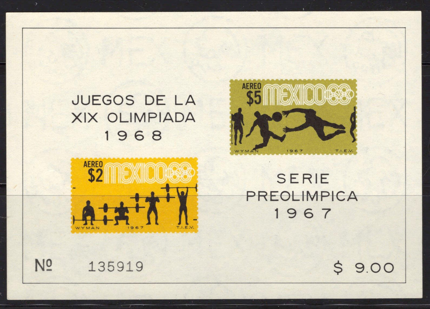 Mexico 983a-85a, C329a-31a MNH OLYMPICS Sports souvenir sheets ZAYIX 0825M4280