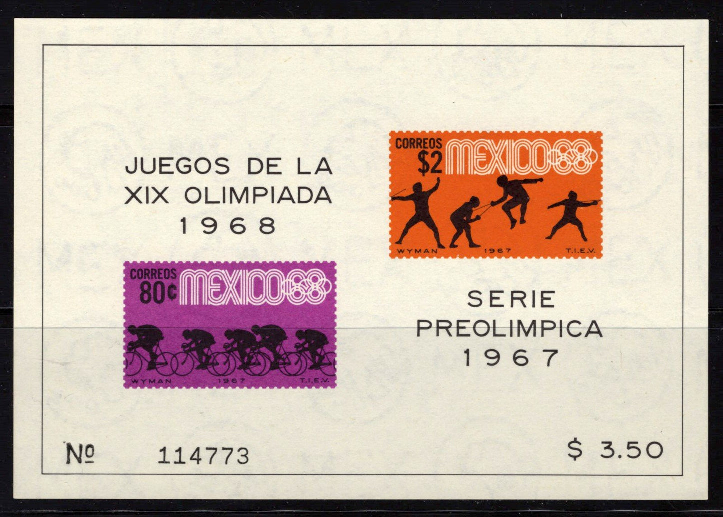 Mexico 983a-85a, C329a-31a MNH OLYMPICS Sports souvenir sheets ZAYIX 0825M4280