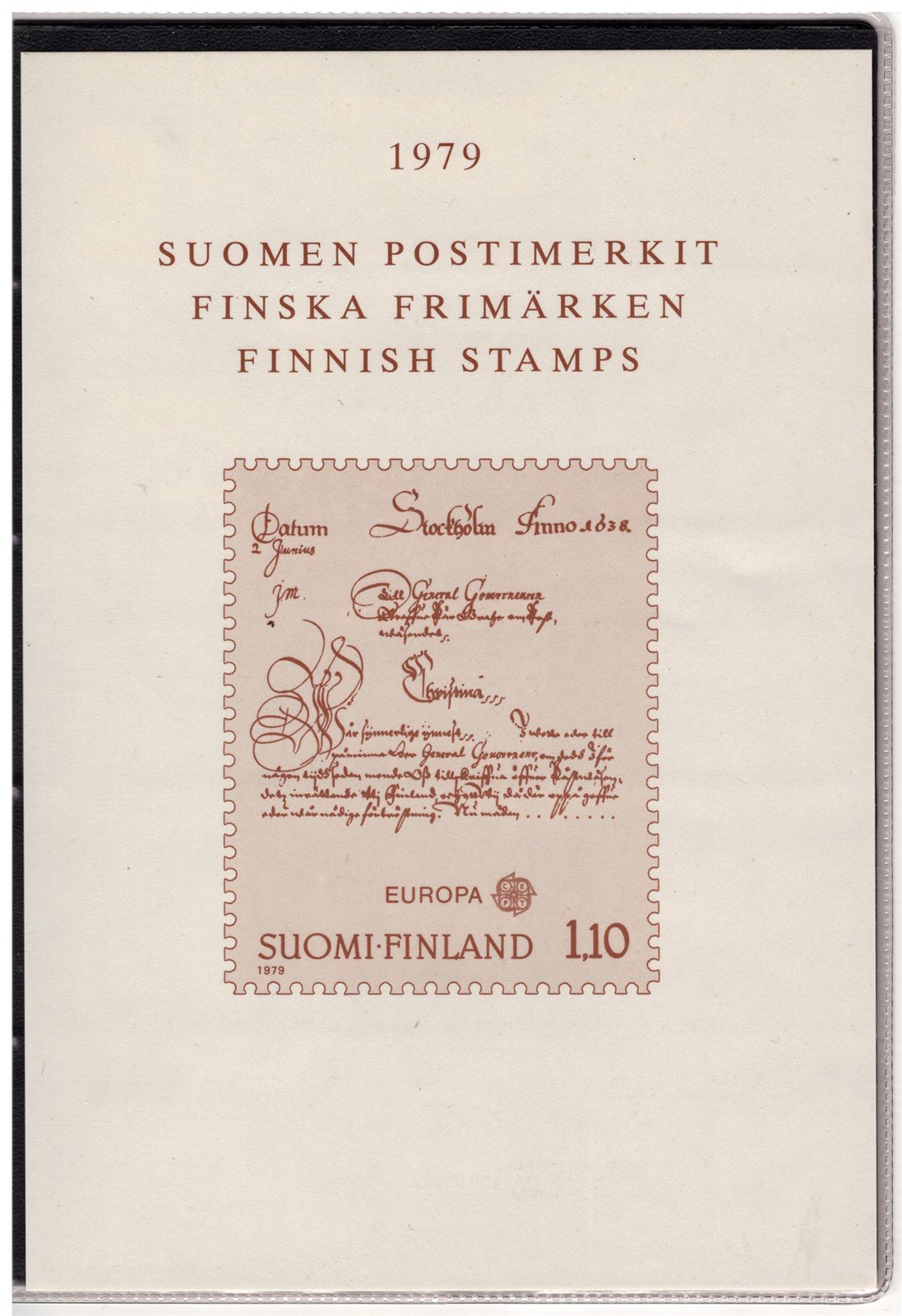 Finland 1979 Year Pack Official Year Set Red Brown Cover ZAYIX STAMPS 0625L0021