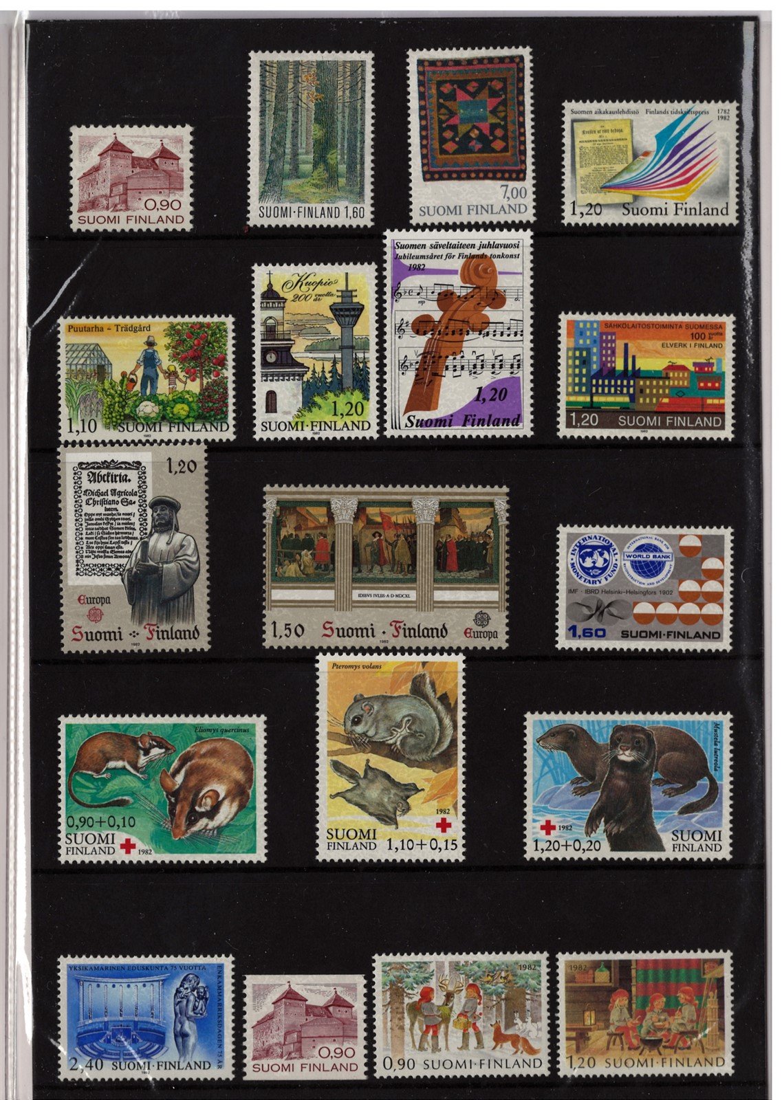 Finland 1982 Year Pack Official Year Set MNH Complete ZAYIX STAMPS 0625L0024