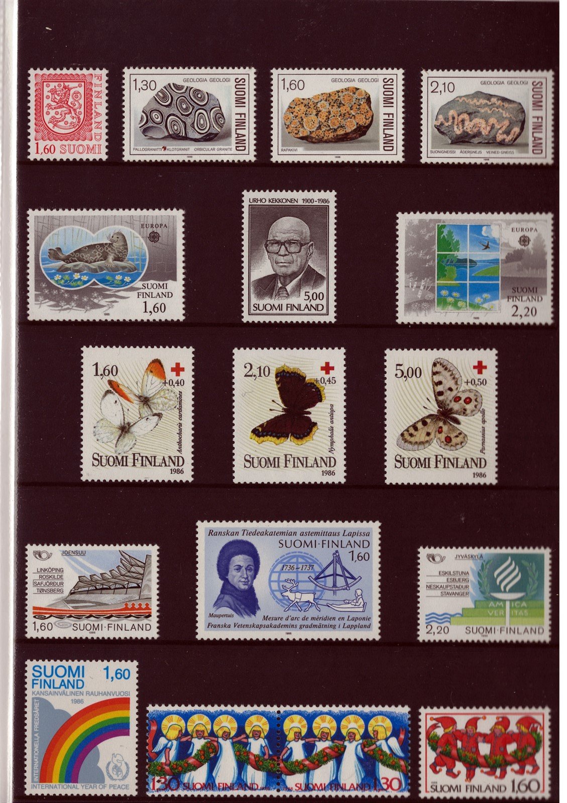 Finland 1986 Year Pack Official Year Set MNH Complete ZAYIX STAMPS 0625L0028