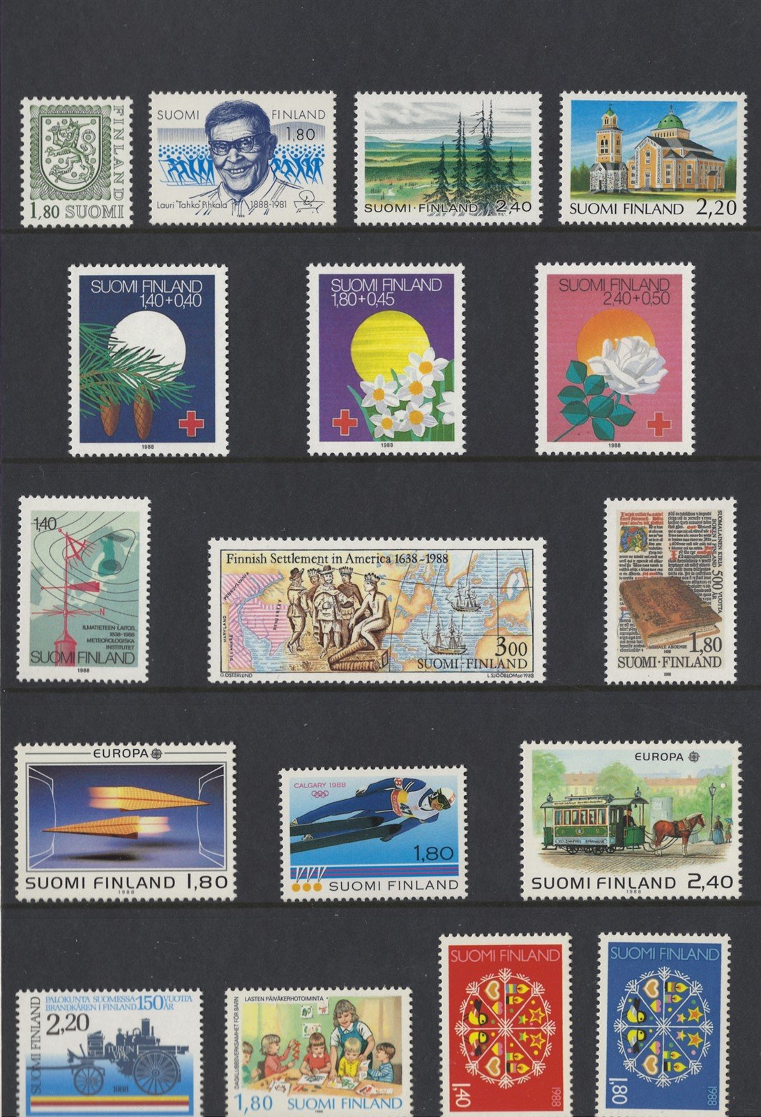 Finland 1988 Year Pack Official Year Set MNH Complete ZAYIX STAMPS 0625L0030