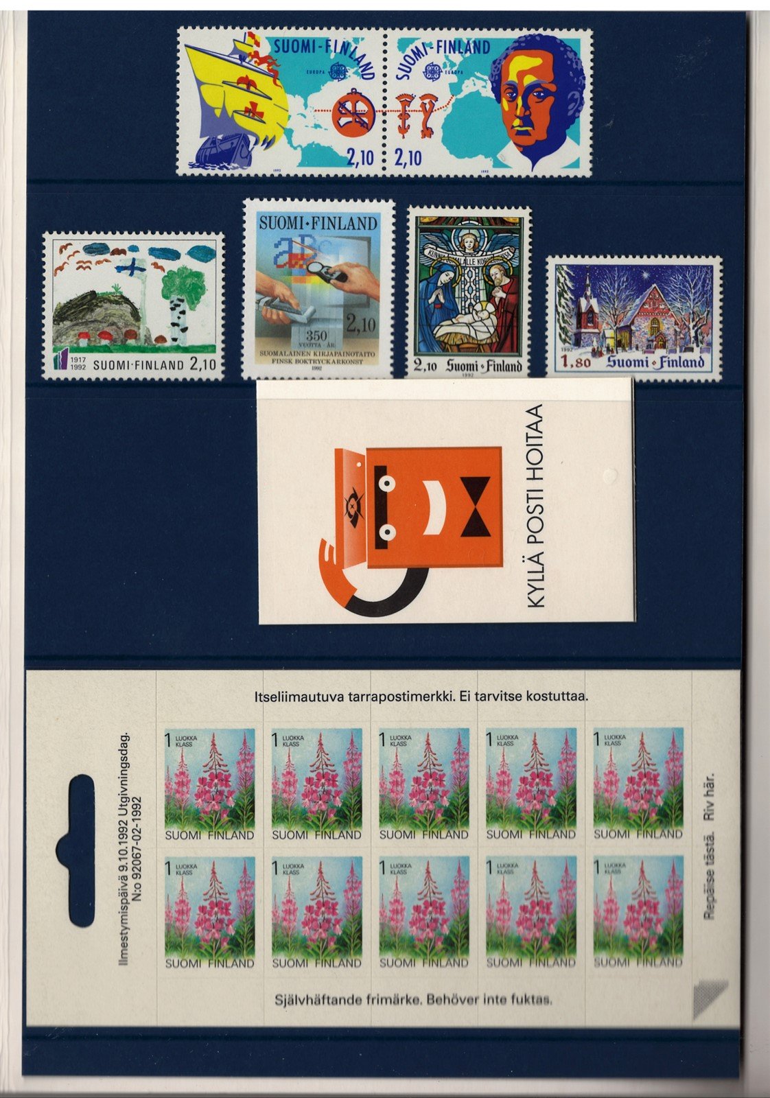 Finland 1992 Year Pack Official Year Set MNH Complete ZAYIX STAMPS 0625L0035