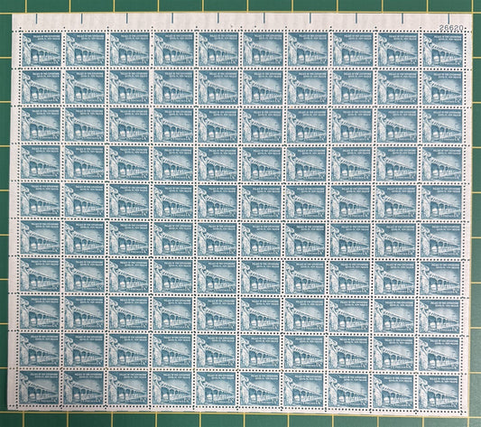 US 1031A MNH Sheet 1-1/4 c Palace of Governors Liberty Series ZAYIX 0625L0046