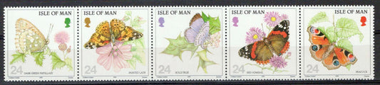 Isle of Man 571a MNH Insects Butterflies Nature Plants ZAYIX 1223M0130