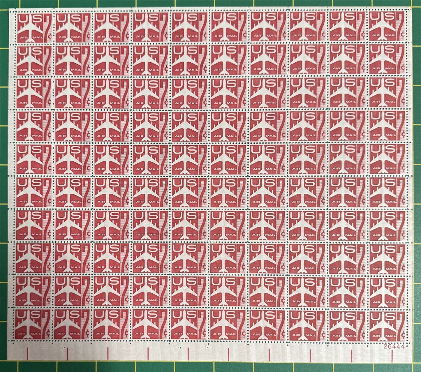 US C60 MNH Sheet 7c Carmine Jet Silhouette Air Mail ZAYIX STAMPS 0625L0052