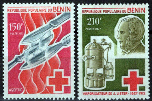 Benin 380-381 MNH Red Cross Medical Joseph Lister  071423S107
