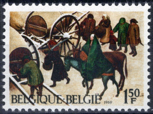 Belgium 732 MNH Christmas Horses Artist Peter Brueghel ZAYIX 071823S123M