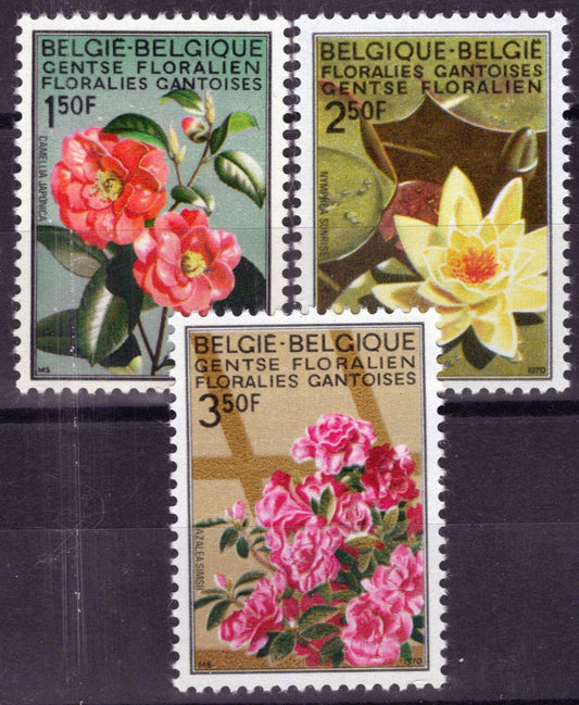 Belgium 734-736 MNH Flowers Plants Nature Azalea Water Lily ZAYIX 071823S125M