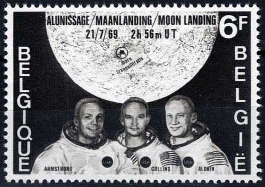 Belgium 726 MNH Space Moon Landing Astronauts ZAYIX 071823S117M