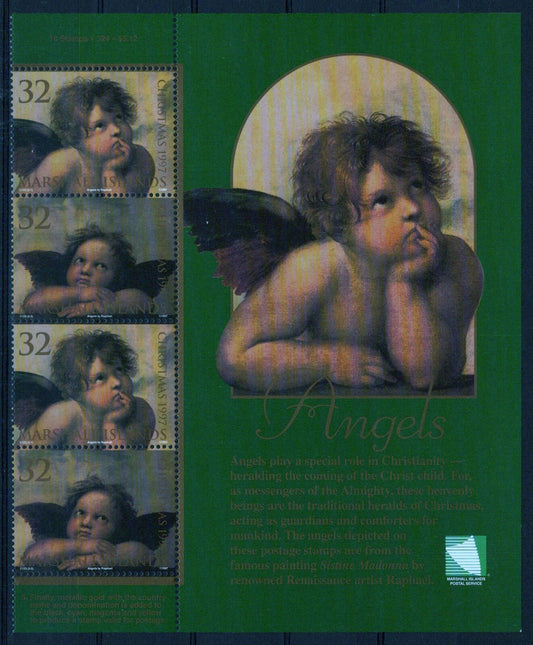 Marshall Islands 647-648 MNH Angels Christmas ZAYIX 090223SM44