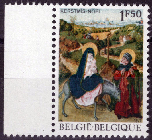 Belgium 816 MNH Christmas Flight into Egypt Painting Religion ZAYIX 071823S154
