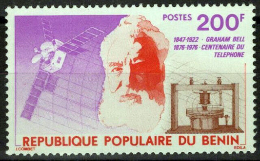 Benin 349 MNH Alexander Graham Bell Communications Telephone 071423S113
