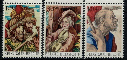 Belgium B647-B649 MNH Art Paintings Music Violins semi-postal  ZAYIX 031222S64M