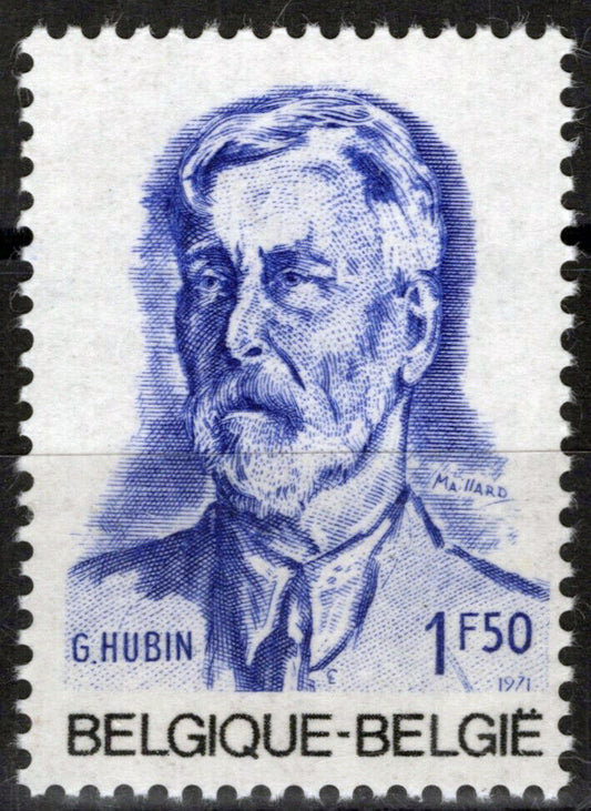 Belgium 808 MNH Georges Hubin Socialist Leader Politician ZAYIX 071823S148M