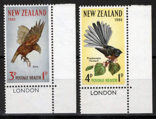 New Zealand B69-B70 MNH Birds Kaka Fantail 090722S63