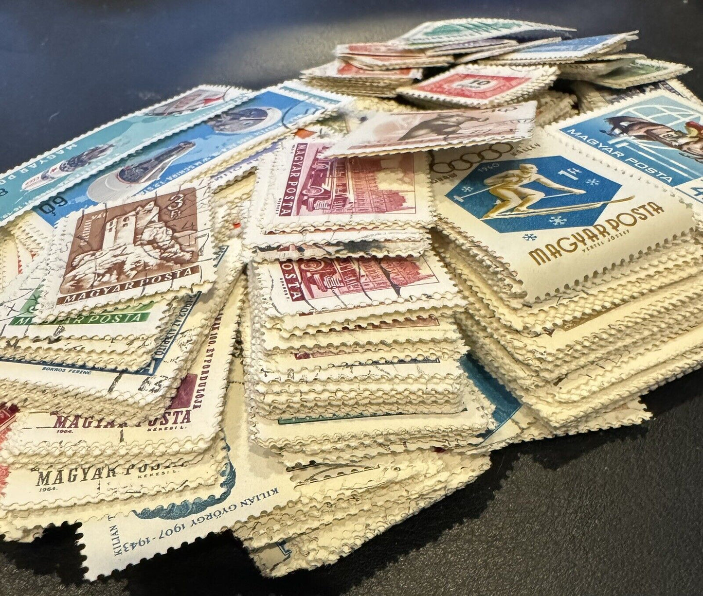 Hungary Horde Off Paper Kiloware Mix 100s of Stamps 2.4 oz ZAYIX 1024M0099