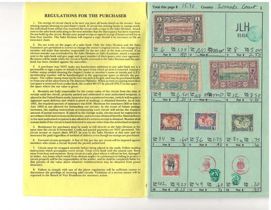 Classic French Colonies Collection in Retired APS Circuit Book ZAYIX 0625L1078