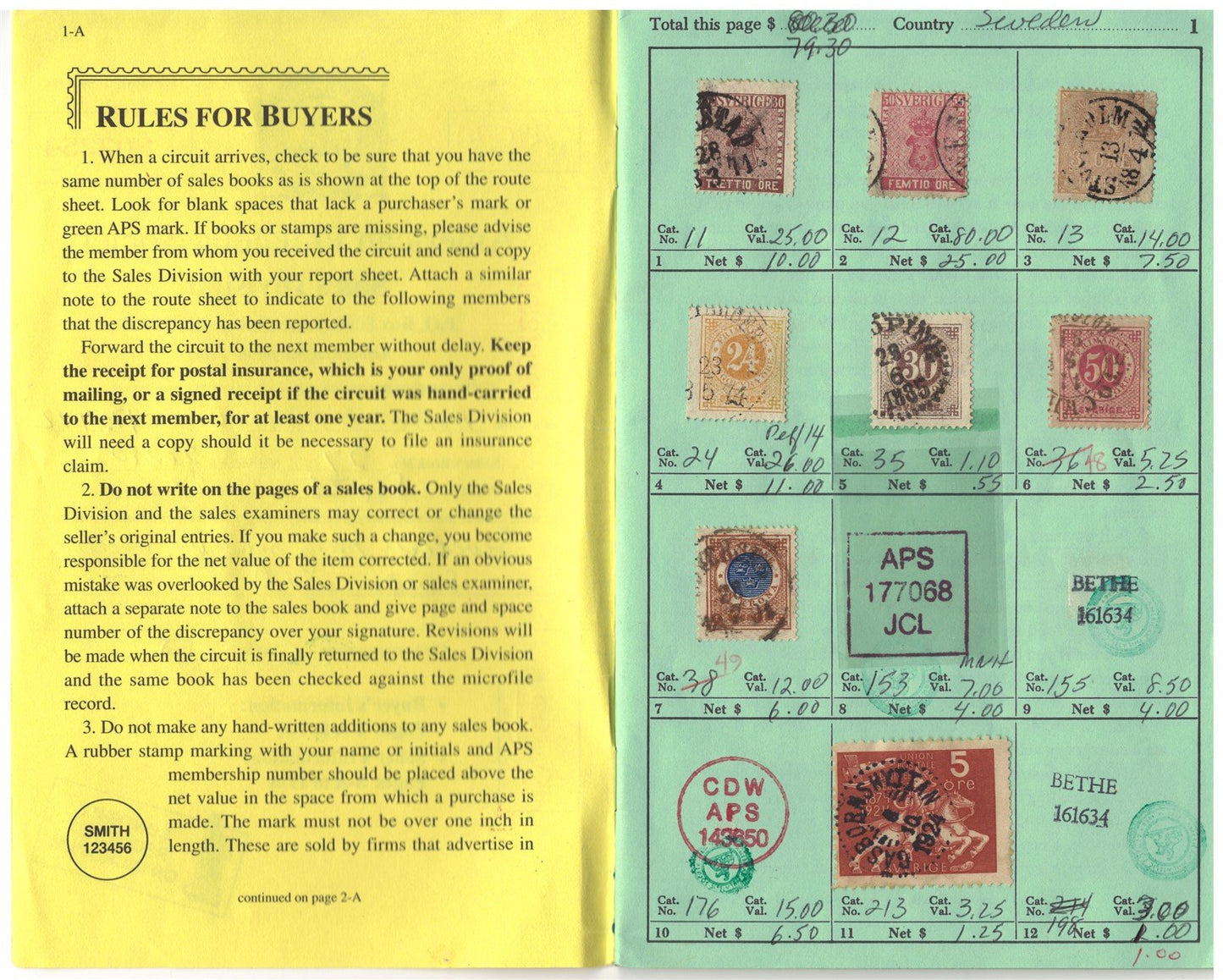 Sweden Exciting Valuable Collection in Retired APS Circuit Book ZAYIX 0625L1083