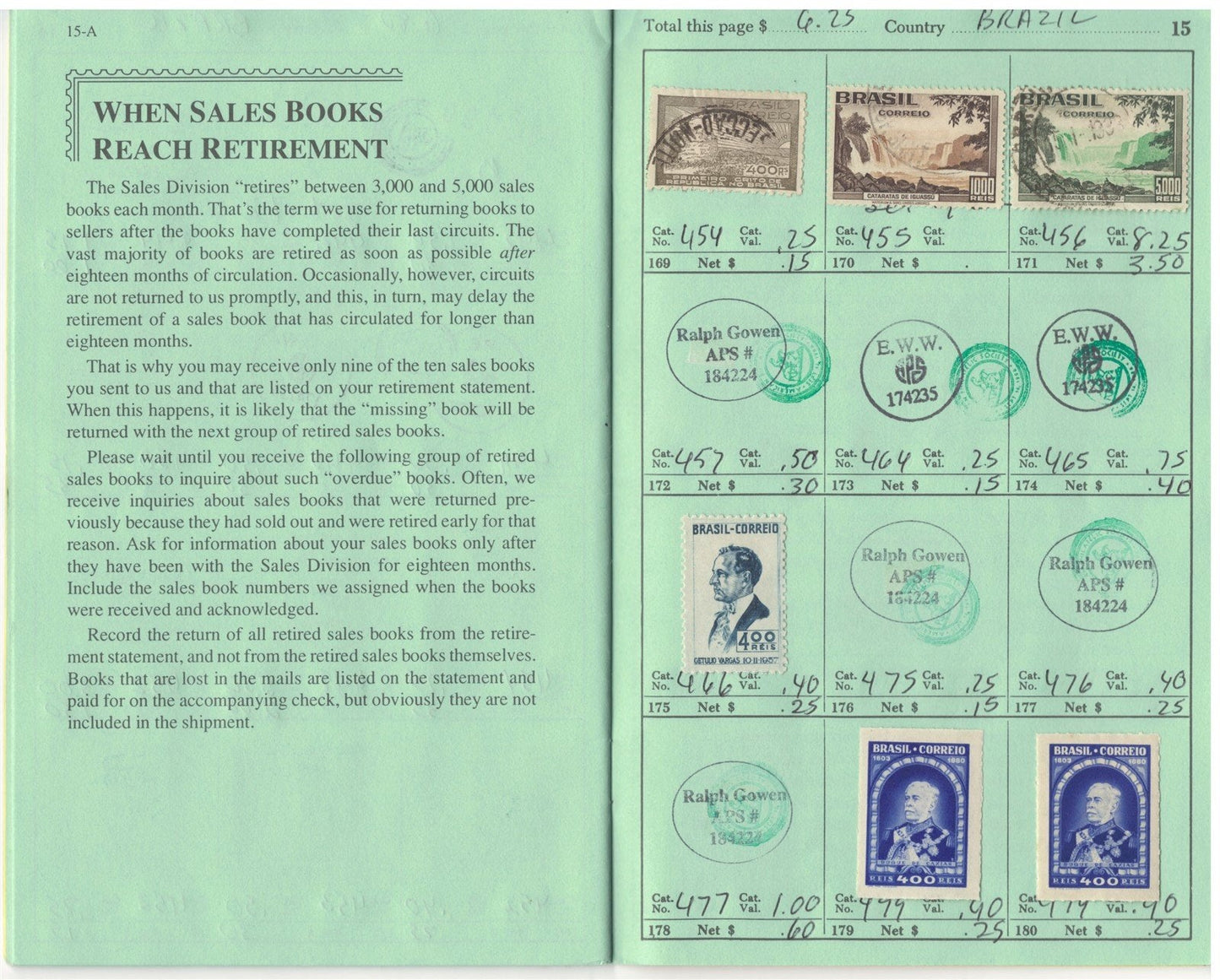 Brazil Classic Stamp Collection in Retired APS Circuit Book ZAYIX 0625L1085