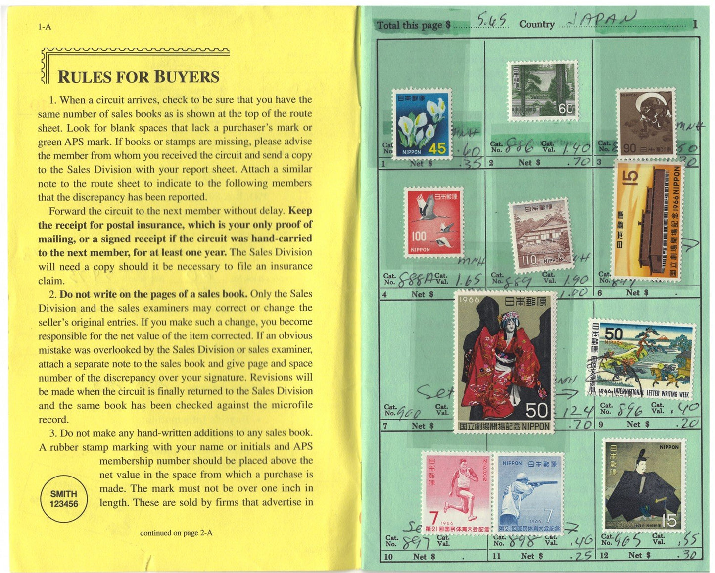 Japan Mint-Used & BOB Collection in Retired APS Circuit Book ZAYIX 0625L1098