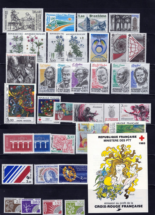 France All MNH 1984-1993 Stamp Collection on 6 stock pages ZAYIX 0625L1155