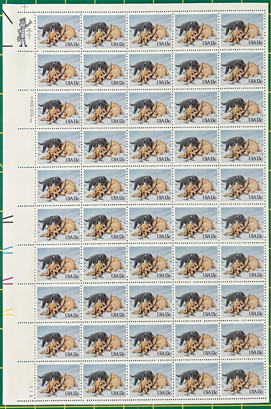 US 2025 MNH Sheet 13c Christmas Kitten & Puppy ZAYIX STAMPS 0725L1244