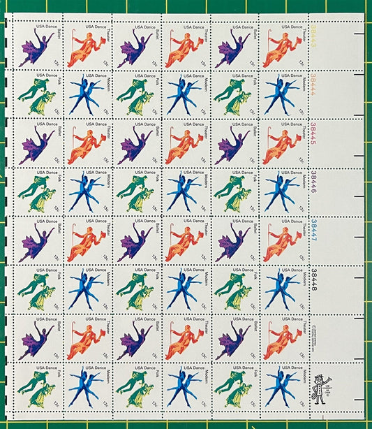 US 1749-1752 MNH Sheet 13c American Dance ZAYIX STAMPS 0725L1263