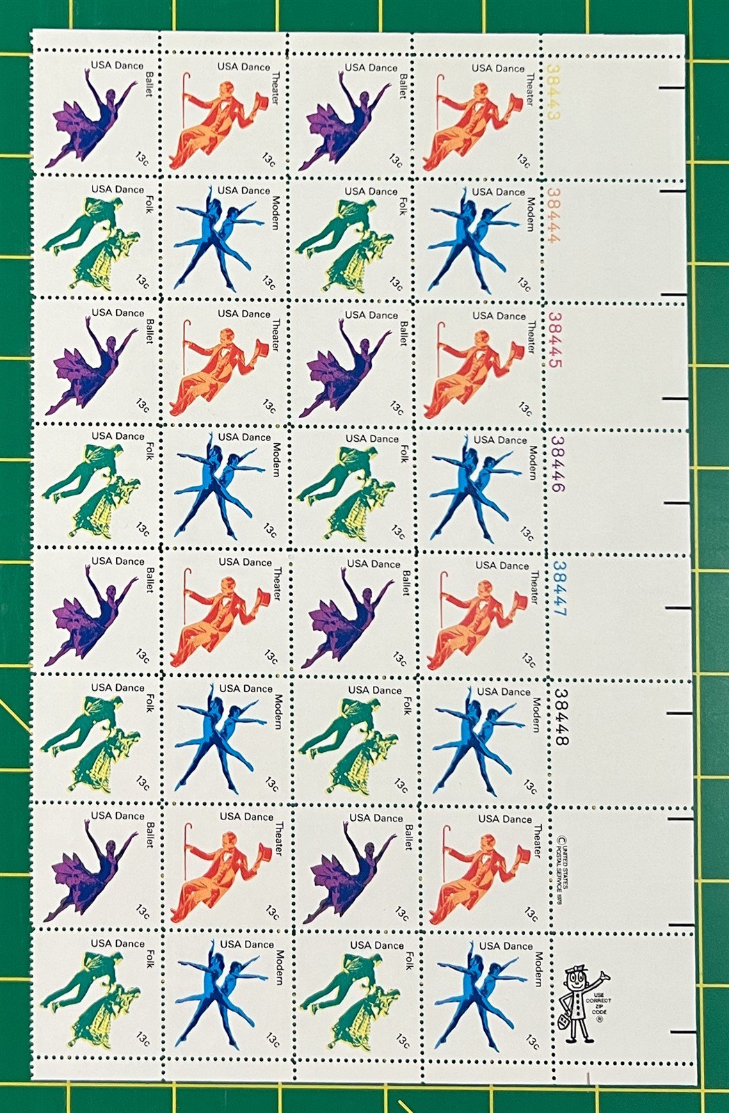 US 1749-1752 MNH (Partial) Sheet 13c American Dance ZAYIX STAMPS 0725L1263